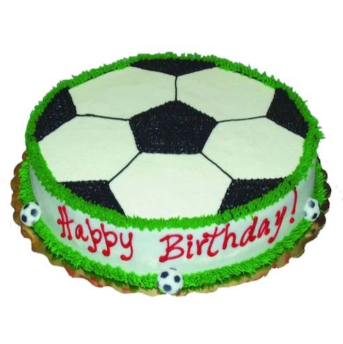 Football Theme Cream Cake