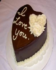 Valentines Chocolate Heart Cake 