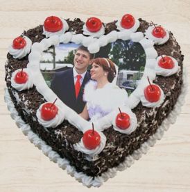 Black Forest Photo Cake - 1 KG