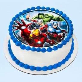 Avengers Photo Cake - 1/2 KG