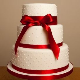 3 Tire Classic Wedding Cake