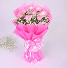 Pink Rose Bunch 